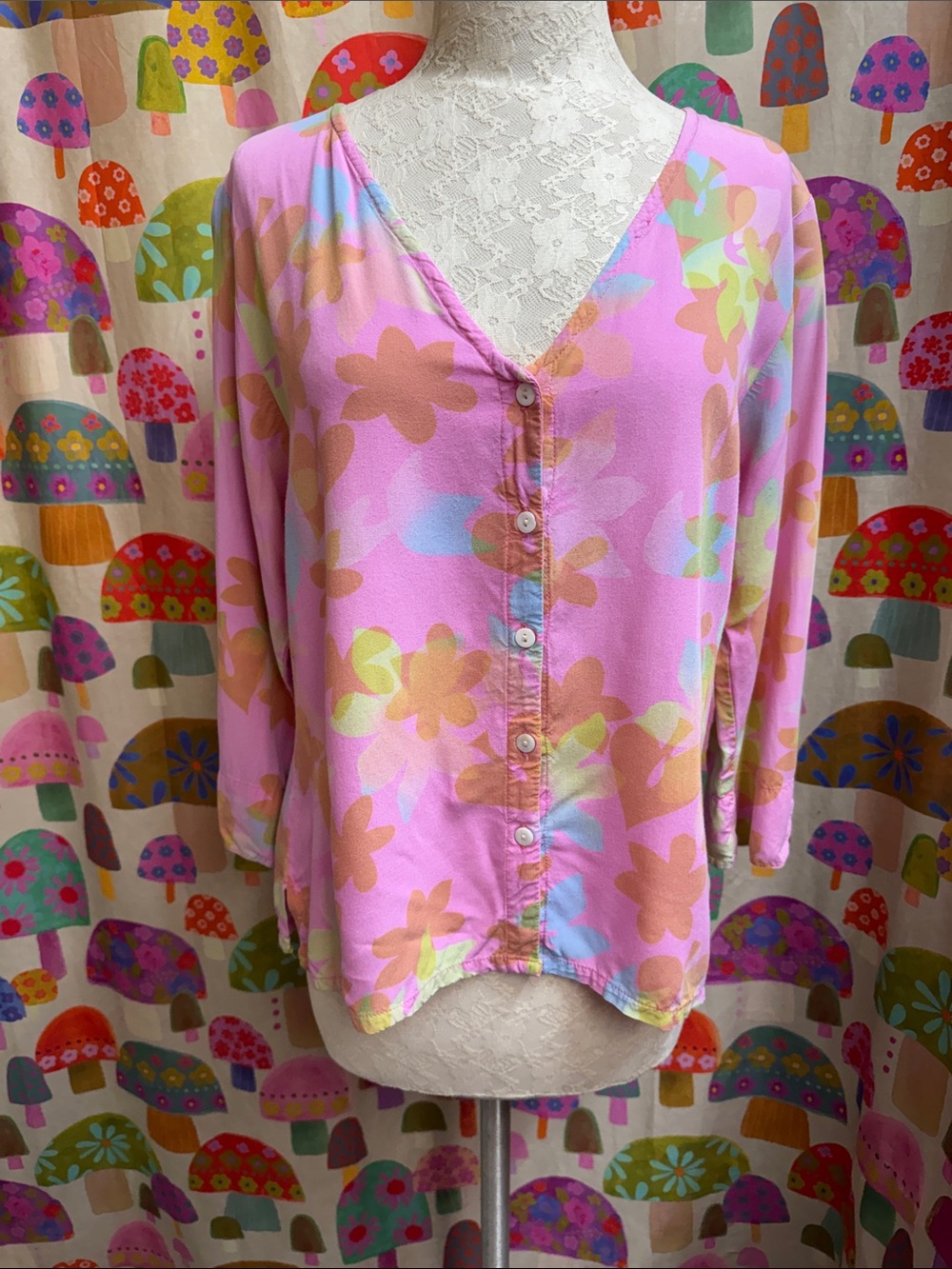 Blue Ginger L/S Blouse. Small